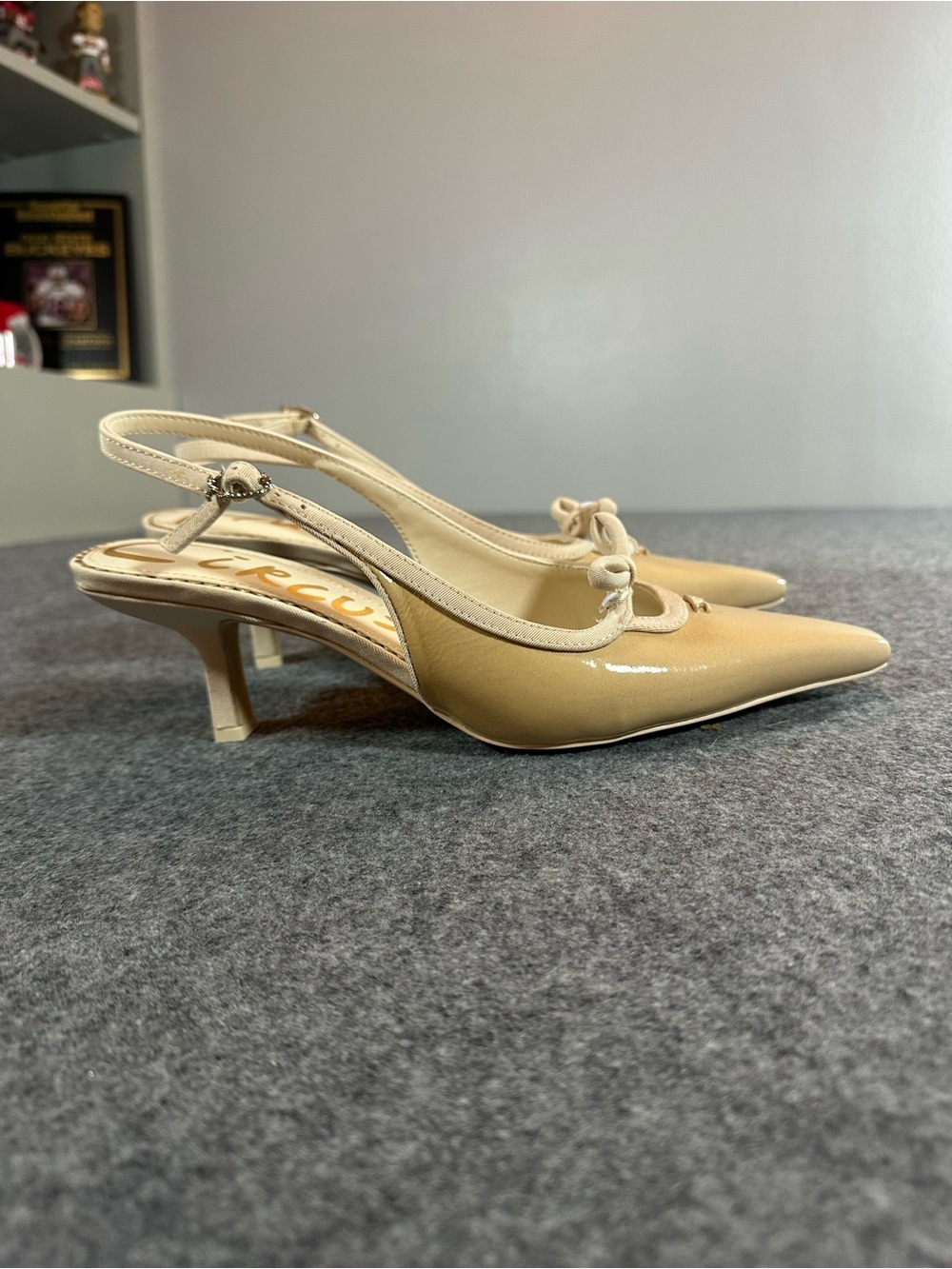 Sam Edelman Brown Slingback Kitten Heels - Picture 3 of 8